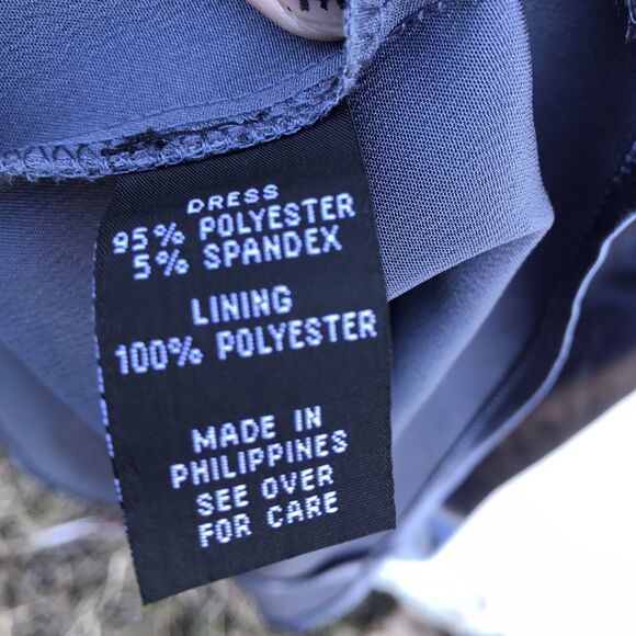 Y2K Vintage BCX Silver Satin Halter Dress 3 S Women Prom Petal Coquette Grunge - Picture 6 of 8